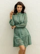 Платье женское летнее шифоновое трапеция с рюшами и подкладкой Seventeen XXL-3XL Зеленое 2061.5367 - изображение 1