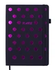 Записная книга блокнот Buromax RARE A5 96 л без разметки иск.кожа (черн.бум.) розовый (BM.295402-10) - изображение 1