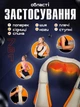 Массажер роликовый для шеи плеч и спины с инфракрасным подогревом Шиацу LT Massager of Neck Kneading Вибро накидка Shiatsu LT-101-4 GS-3241 - изображение 2
