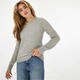 Кофта Jack Wills Tinsbury Merino Wool Cable Knitted Jumper Grey Marl, XXL (52) (11758989) - изображение 1