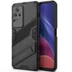 Защитный чехол с подставкой Deexe Bibercas для Xiaomi Poco F4 / Redmi K40S - Black - изображение 2