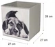 Кошик для іграшок Lacarte Dog, 27 х 27 х 28 см (pies) картонний - зображення 2