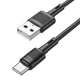 Кабель Hoco X83 USB to Type-C 1m чорний - зображення 4
