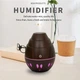 Зволожувач повітря з підсвічуванням WooD Humidifier RGB 7 кольорів свічення, аромадифузор ультразвуковий USB 130мл Темне дерево - зображення 2
