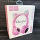 Наушники HOCO W27 CAT EAR Wireless headphones чисто розовые - изображение 2