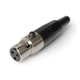 Кабельный разъем mini XLR SA101-3P гнездо 3 контакта на кабель D= 2.0-3.5 мм контакт гнездо (мама) цвет никель / черный MOCO (КНР) - изображение 2