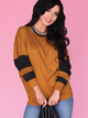 Longsleeve damski Merribel CG027 S-M Brązowy (5903050361082) - obraz 1