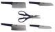 Набір ножів з підставкою Huo Hou Fire Kitchen Steel Knife Set HU0057 Black - зображення 3