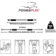 Турник PowerPlay 4128 Pull Up Bar 60-90см Steel/Black розсувний (PP_4128) - изображение 2