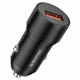 Автомобільний зарядний пристрій BOROFONE BZ19A Wisdom single port QC3.0 car charger Black - зображення 1