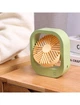 Вентилятор настільний акумуляторний DianDi Fashion Fan SQ 2177A з USB-зарядкою Салатовий з жовтим - зображення 3