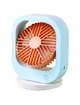 Вентилятор настільний акумуляторний DianDi Fashion Fan SQ 2177A з USB-зарядкою Блакитний з помаранчевим - зображення 1