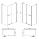 Душова кабіна прямокутна EGER MEGERKA 120x80 599-330/1L - зображення 3