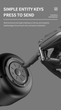 Портативна бездротова Bluetooth колонка Honestel F1 TWS Bt 5.0 1200мАh 3W з ремінцем Black - зображення 10