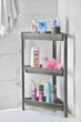 Угловой стеллаж этажерка с полками, 3 полки, M&T Displays, пластик, 44х33х71 см, серый - изображение 1