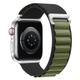 Тканевый ремешок Alpine Loop для Apple Watch 42/44/45/49 mm Black Army-green - изображение 2