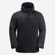 Куртка демисезонная с капюшоном мужская Jack Wolfskin Taubenberg 3In1 Jkt M 1115311-6350 M Темно-серая (4064993503074) - изображение 7