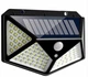 Светильник с датчиком движения на улице на солнечном аккумуляторе solar interaction wall lamp - изображение 1