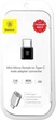Адаптер-переходник Baseus Micro Female To Type-C Male Adapter Converter Black (CAMOTG-01) - изображение 2