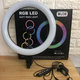 Кільцева світлодіодна RGB Led Лампа 38 см MJ38 із затискачем для телефона - зображення 2