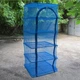 Сетка для сушки рыбы грибов овощей фруктов KitchenCraft МS-638 5 ярусов 40×50×75 см Синяя - изображение 4