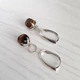 Сережки Hand Made з натуральним камінням Тигрове око - зображення 3