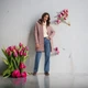 Пальто жіноче Fashion 313939-P 44 Пудра - зображення 3