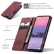 Чехол книжка с магнитом Xiaomi Redmi Note 12 CaseMe Wine (32843-42) - изображение 6