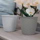 Вазон Stefanplast Natural круглий 24 см Сірий (73836) - зображення 2
