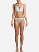 Набор трусиков танга женских хлопковых Calvin Klein Underwear 675116137 XL 3 шт Разные цвета (1159784228) - изображение 4