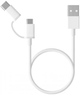 Kabel Xiaomi Mi 2 w 1 USB Cable Micro USB do Type C 30 cm (6970244524928) - obraz 1