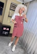 Fashions • Жіноча літня сукня "From yesterday" Fashions 58 пудра (9215-ді) - зображення 5