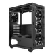 Корпус GameMax Fortress TG без блока живлення Middle/midi tower Чорний - зображення 8