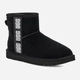 Жіночі уггі низькі замшеві з хутром UGG 609941348 38 24 см Чорні (1159784366) - зображення 1