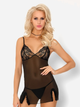 Komplet erotyczny (halka + figi stringi) LivCo Corsetti Fashion Mokiniann LC 93007 S Black (5902143687177) - obraz 1