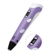 3D ручка c LCD дисплеем и пластиком для рисования Pen 2 Фиолетовый 110 V — 220 V (1517203085) TIN66 - изображение 3