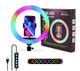Кільцева лампа різнобарвна MJ30 RGB LED RinG на 30см без штативу (YС1136) - зображення 3