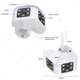 Уличная панорамная IP камера 4МП Sectec ST-439E-4M-DL 3.6mm WiFi FHD White - изображение 2