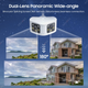 Уличная панорамная IP камера 4МП Sectec ST-439E-4M-DL 3.6mm WiFi FHD White - изображение 3