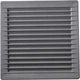 Вентиляционная решетка с сеткой Airroxy AKUSzSs 170x170 125 grey (02-250) - изображение 1