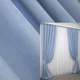 Комплект готовых штор VR-Textil Микровелюр SPARTA № 1191ш Голубой 150х290 см 2 шт (33-0026) - изображение 1