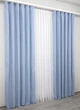 Комплект готовых штор VR-Textil Микровелюр SPARTA № 1191ш Голубой 150х290 см 2 шт (33-0026) - изображение 4