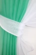Кухонные шторки VR-Textil № 096к с подвязками мятный с белым 400х170 см (50-993) - изображение 3