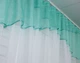 Кухонная занавеска VR-Textil № 078к бирюзовый с белым 280х170 см (50-341) - изображение 5