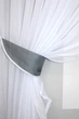 Кухонный комплект VR-Textil № 062к шторка с ламбрекеном графитовый с белым 200х170 см (50-486) - изображение 3