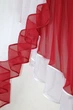 Кухонная занавеска VR-Textil № 023к красный с белым 150х150 см (50-092) - изображение 5