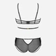 Komplet erotyczny (biustonosz + figi hipster) CoFashion Tinssel CF 90688 S/M Black (5902767123266) - obraz 7