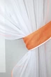 Кухонный комплект VR-Textil № 103к шторки с ламбрекеном белый с персиковым 200х170 см (52-0040) - изображение 3