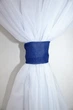 Кухонная занавеска VR-Textil № 067к ламбрекен и тюль синий с белым 150х170 см (52-0017) - изображение 7