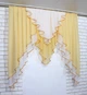 Кухонный ламбрекен VR-Textil № 022к янтарный с белым 150х150 см (50-565) - изображение 2